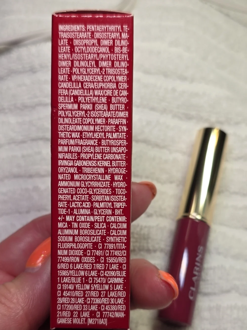 Clarins Instant Light Lip Balm Perfector - Deep Berry Pink